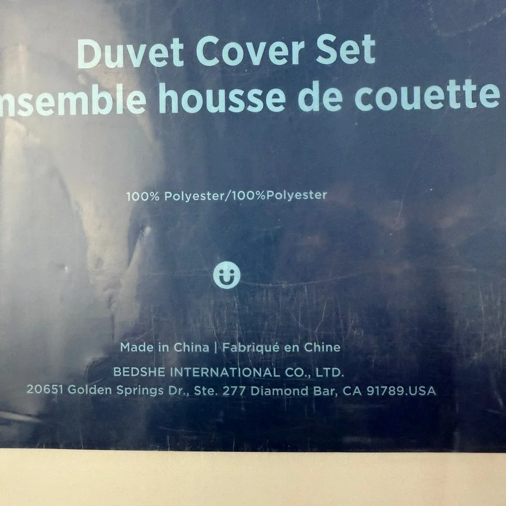 Bedsure Get‎ Cozy Duvet Cover Set Queen Size 90x90 Inch White 3 Piece